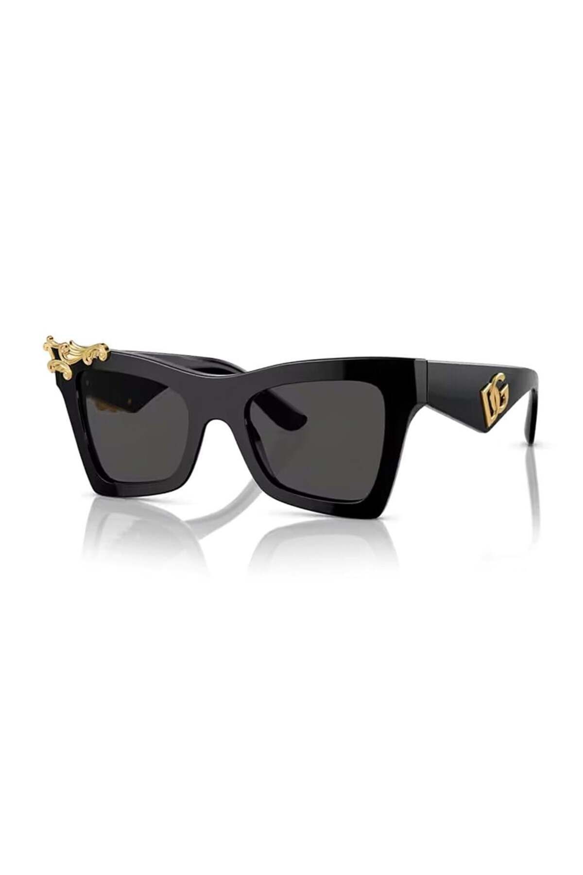 Dolce&Gabbana Dolce Gabbana Dg 4434 50187 51 Kadın Siyah Cat Eye Güneş Gözlüğü