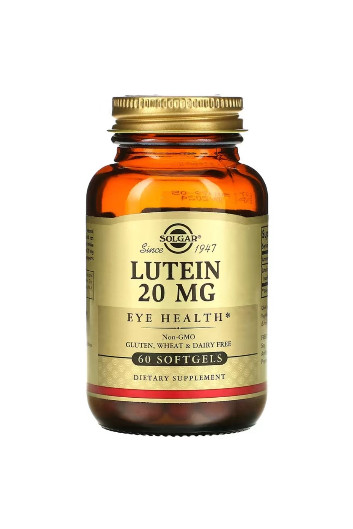 Genel Markalar Solgar, Lutein, 20 mg, 60 Softgels usa.vers.3455