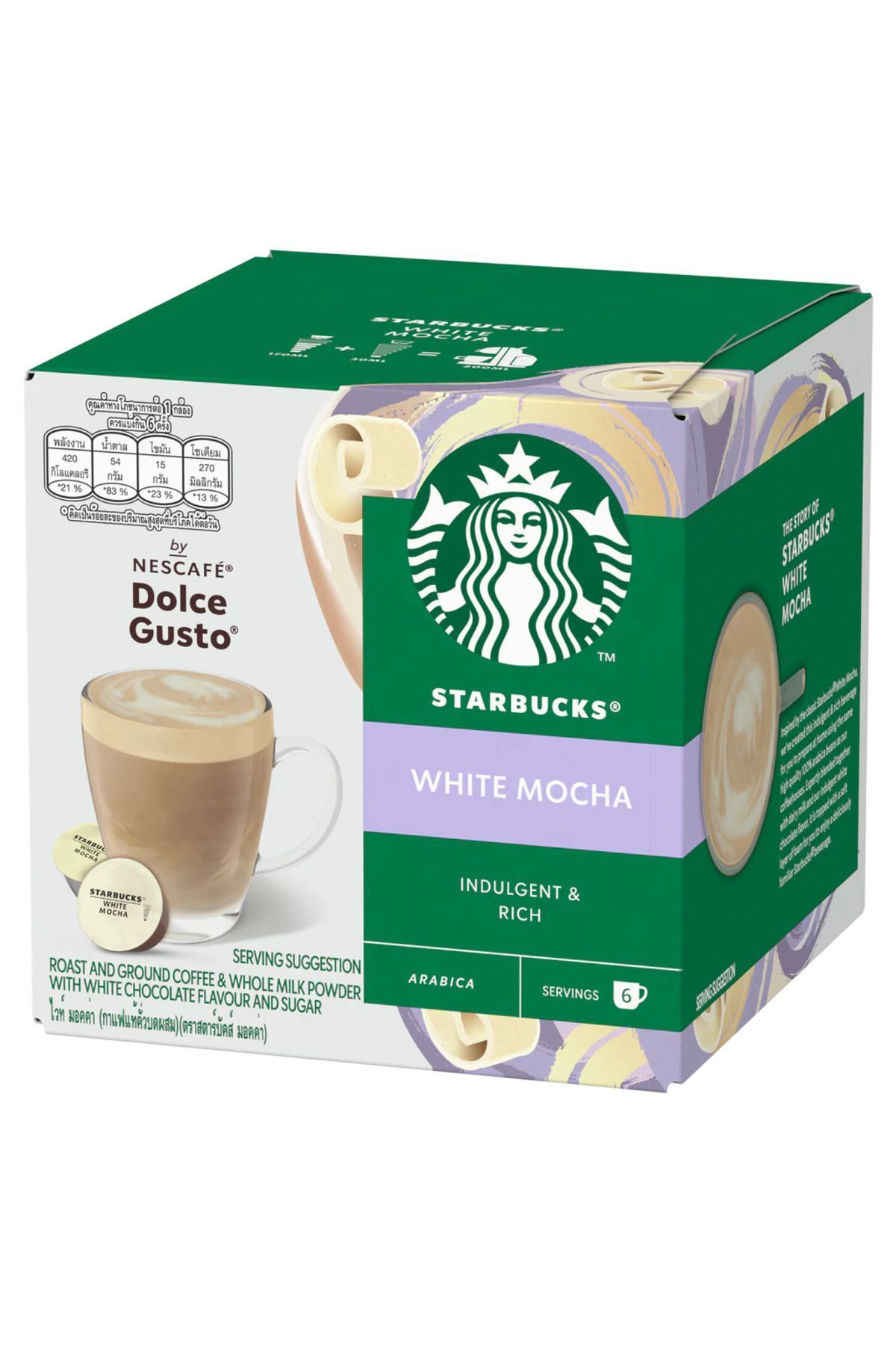 Starbucks dolce gusto white mocha kapsül
