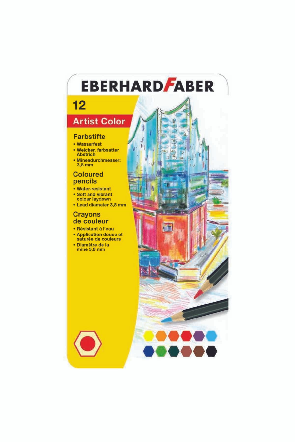 Eberhard Faber Artist Color Kuruboya Kalemi 12 Renk