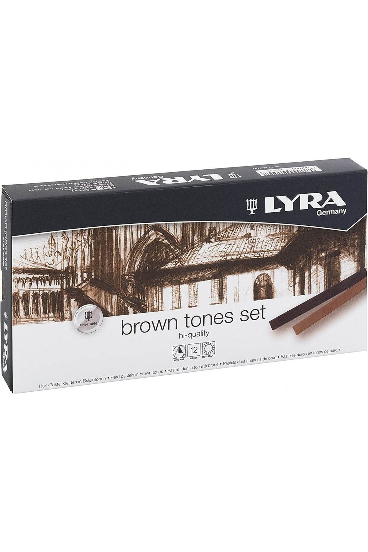Lyra Polycrayon Soft 12'li Toz Pastel Boya Brown Tones / L5651121
