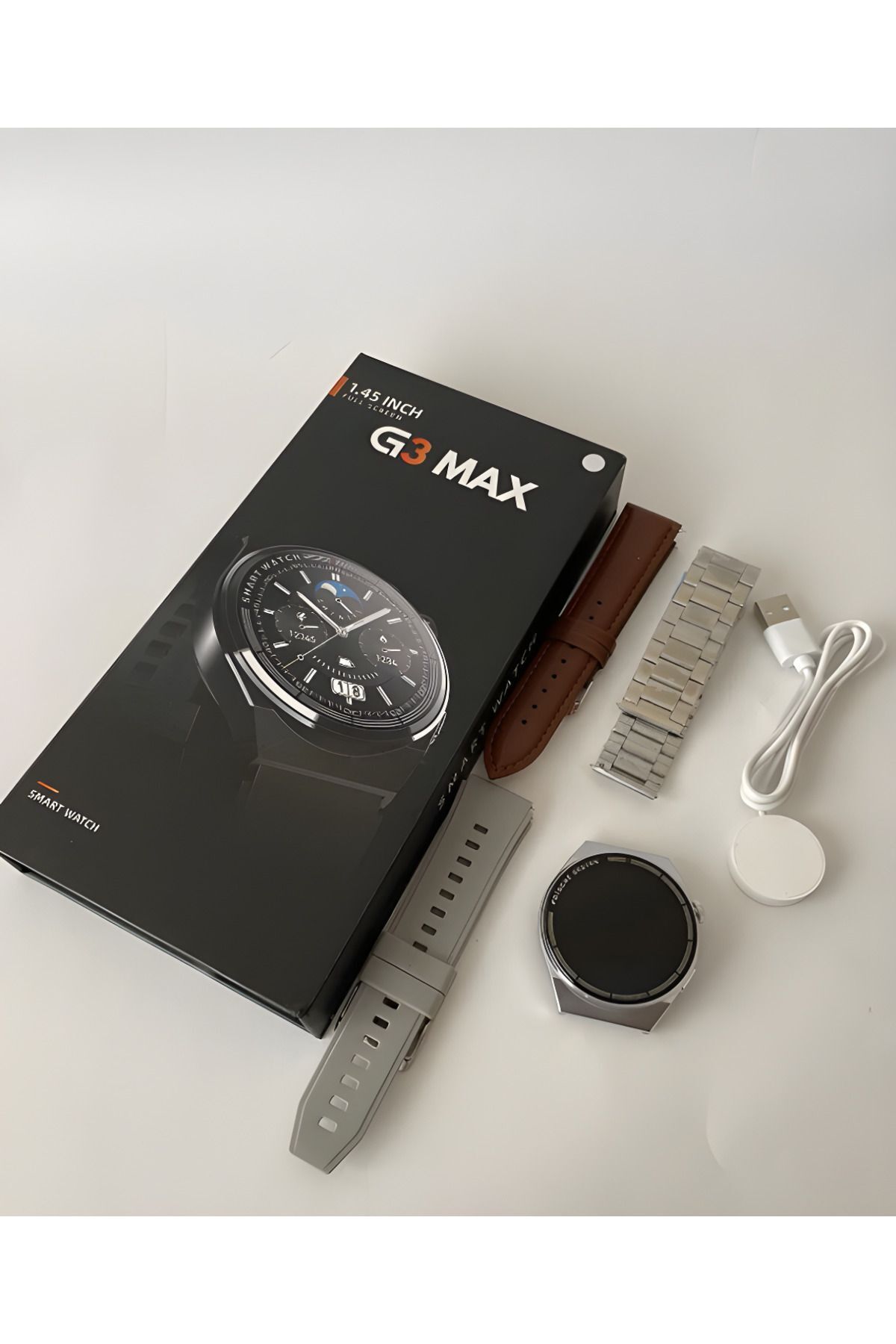 Smart Watch Gt3 Max (3 Kordonlu) Bt Çağrı Destekli Akıllı Saat