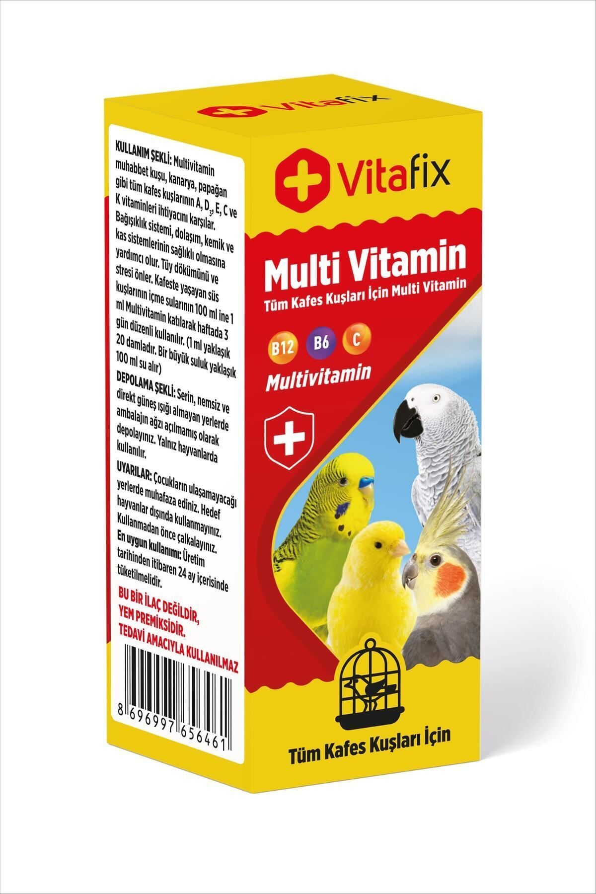 Vitafix Kuşlar Için Multi Vitamin Ve Kuş Vitamini , Muhabbet Kuşu , Papağan Ve Kanarya Için Uygundur