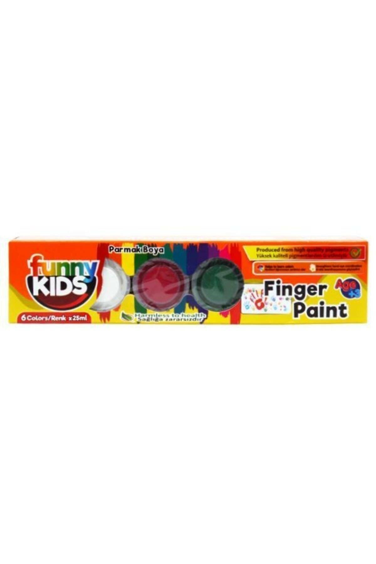 Rich Funny Kids 6 Renk Parmak Boyası 6x25 ml