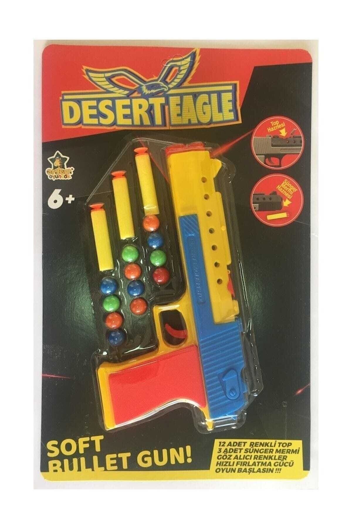Erdem Oyuncak Desert Eagle Sünger Mermi Atan Tabanca Nerf Benzeri
