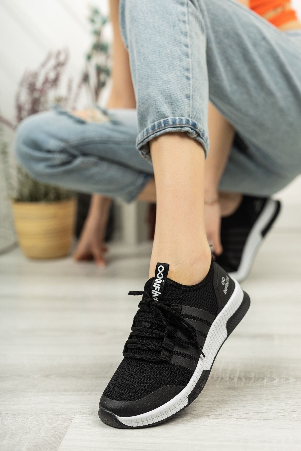 pasyone Siyah - Unisex Yazlık Sneaker Ayakkabı