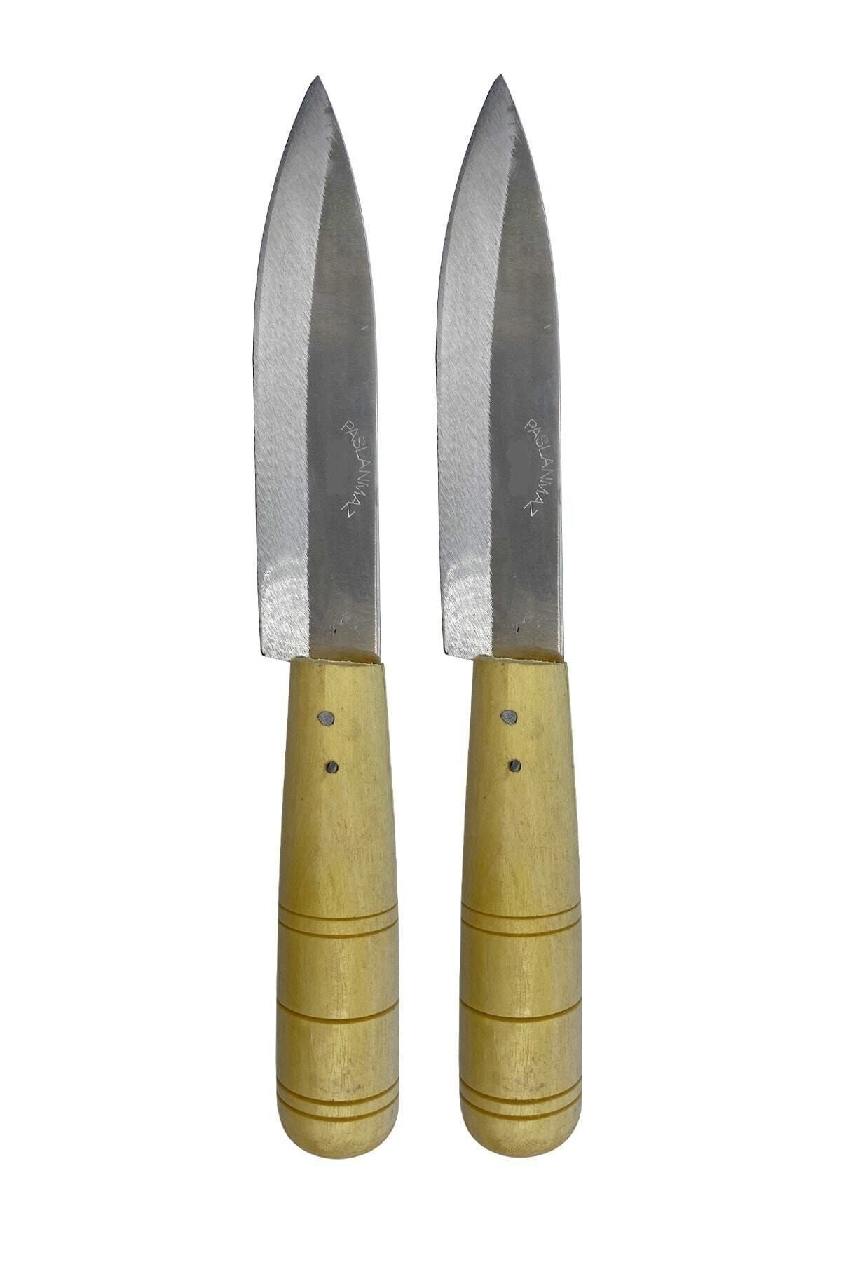 GÜZELYÜZ AVM Antakya Bıçağı Naim Bıçak Ahşap Saplı Mutfak Bıçağı Büyük Boy 2 Adet 26cm Keskin Kaliteli 1.sınıf