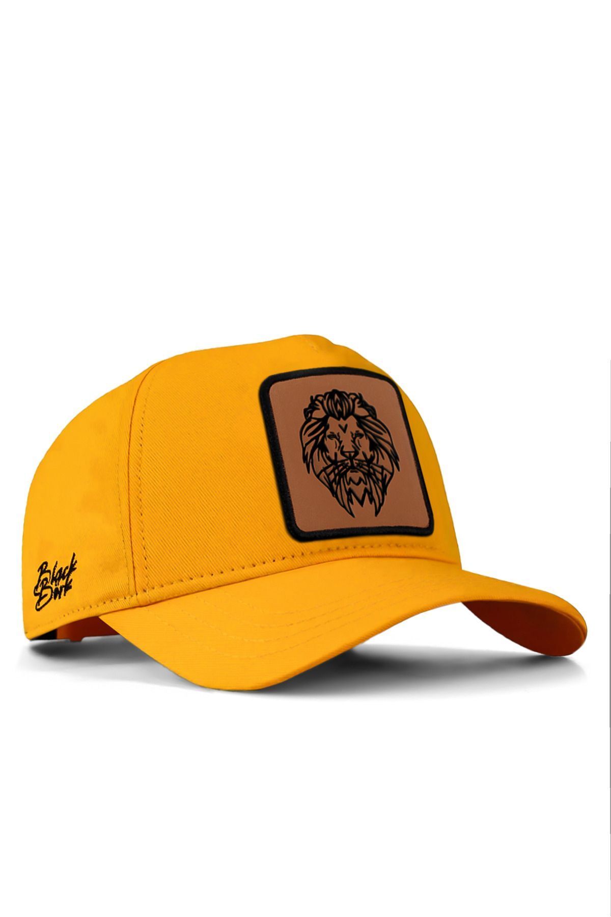 BlackBörk V1 Baseball Aslan - 13cs Kod Logolu Unisex Sarı Şapka (CAP)