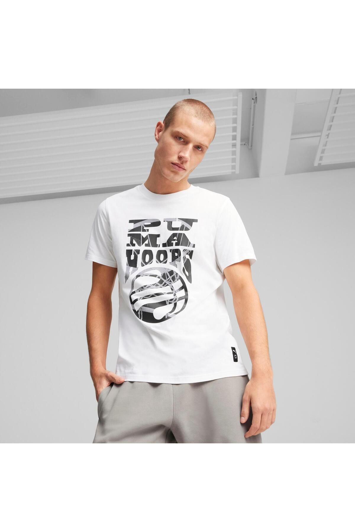 Puma The Hooper 1 Unisex Beyaz T-shirt