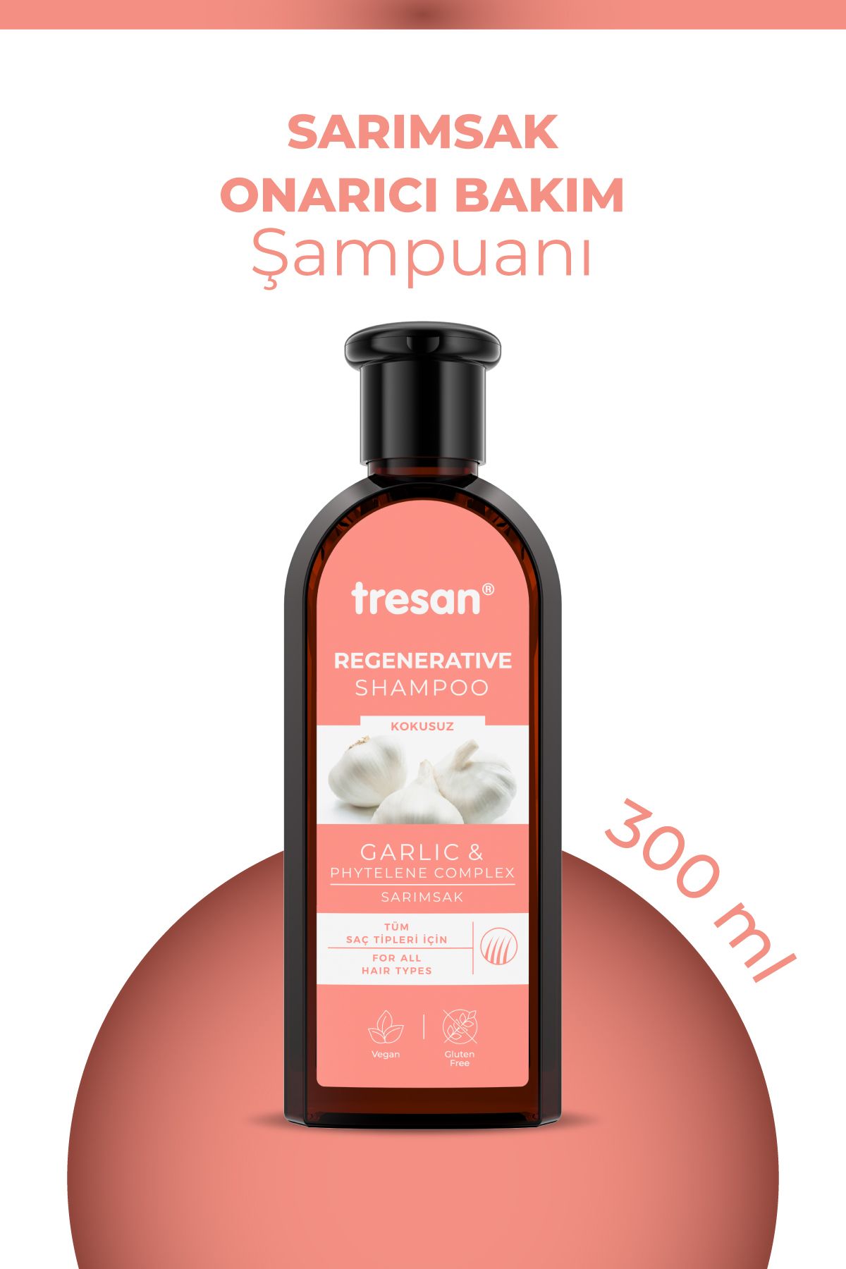 Tresan Sarımsak Onarıcı Bakım Şampuanı 300 ml