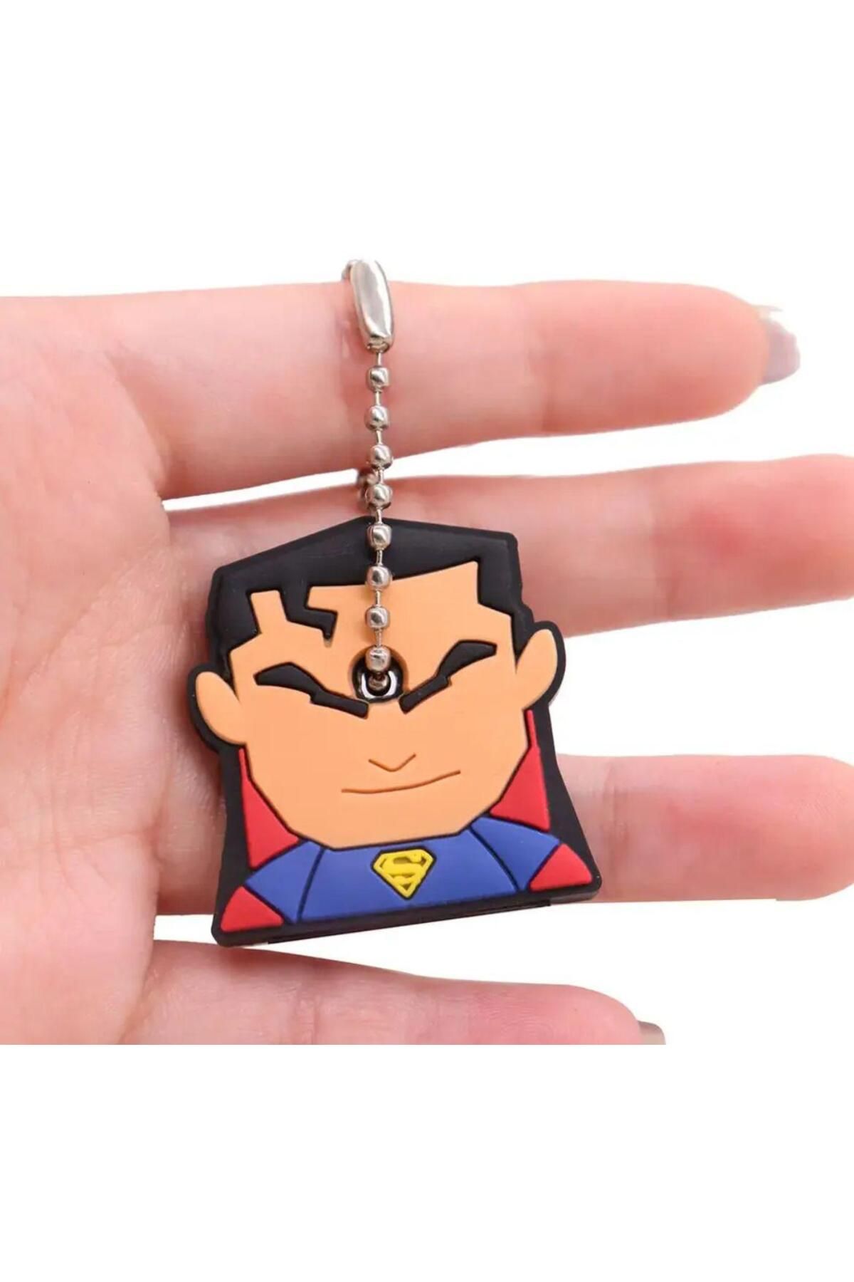 Köstebek Superman Zincirli Anahtar Kapatma Kapağı