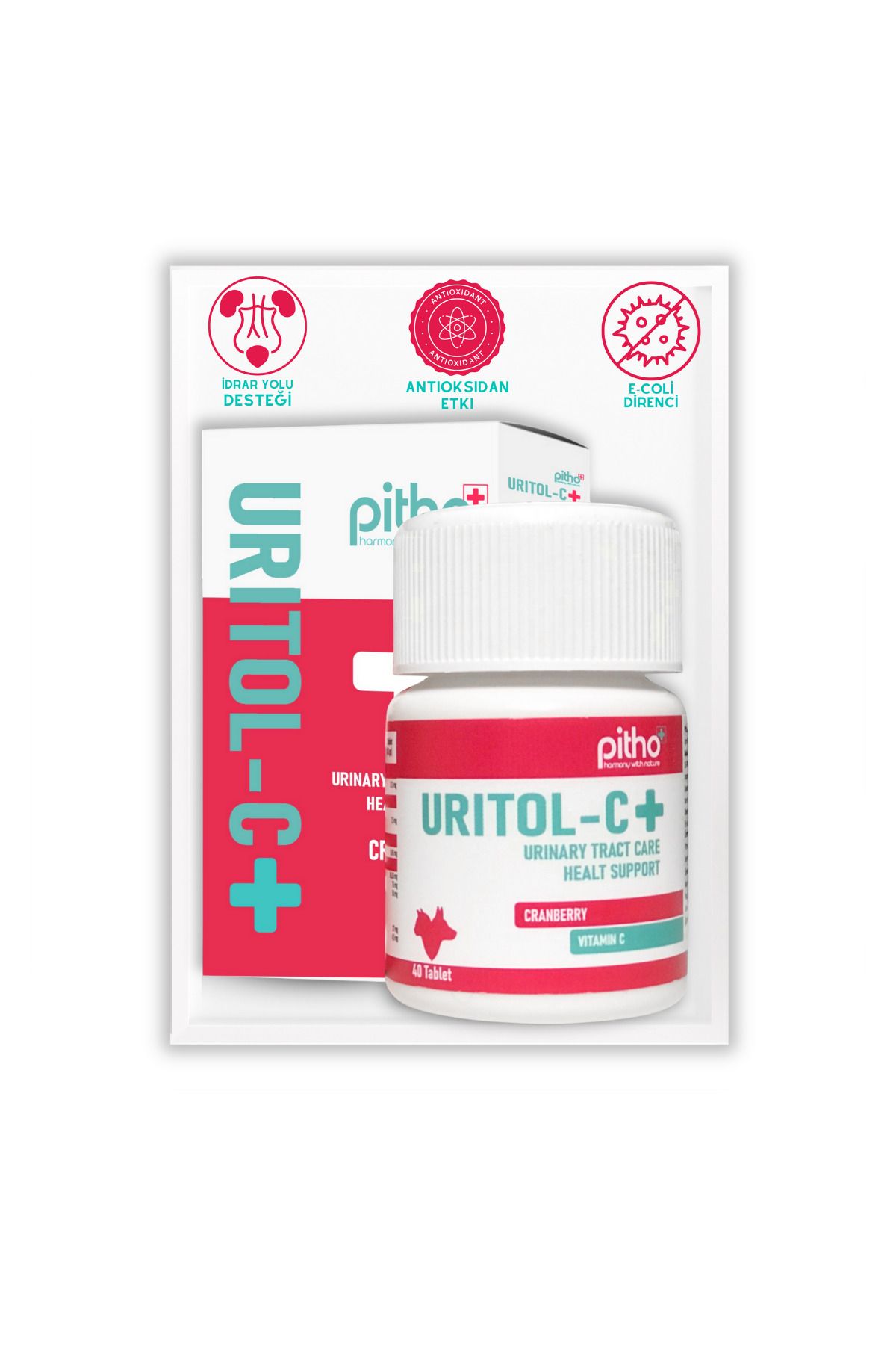 Pitho Uritol C ( Kedi Ve Köpekler Için Böbrek Ve Idrar Yolu Sağlığı Renal Tableti )