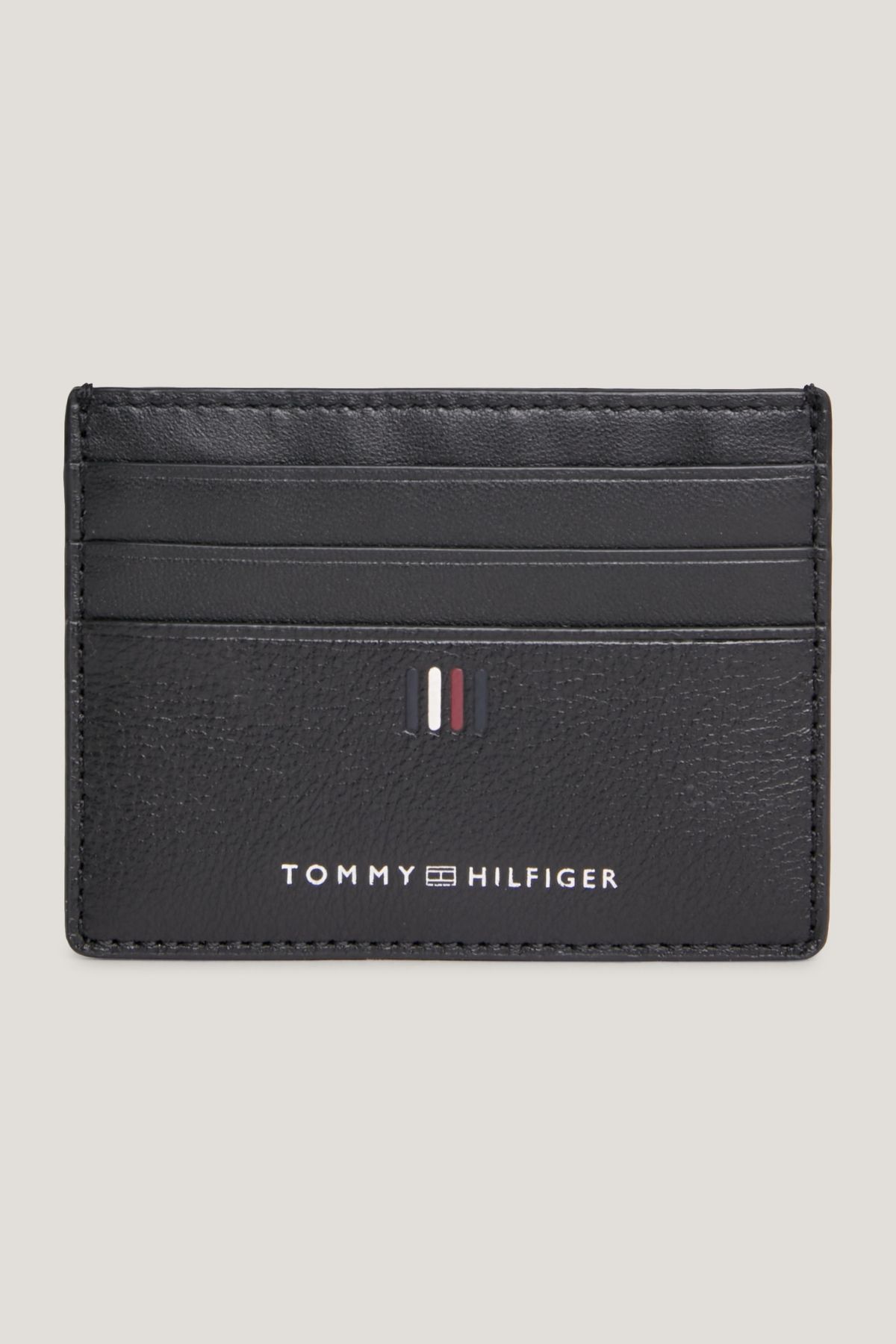 Tommy Hilfiger Erkek Marka Logolu Pürüzsüz Yüzeyli Birden Fazla Kart Yuvalı Siyah Cüzdan Am0am11858-Bds