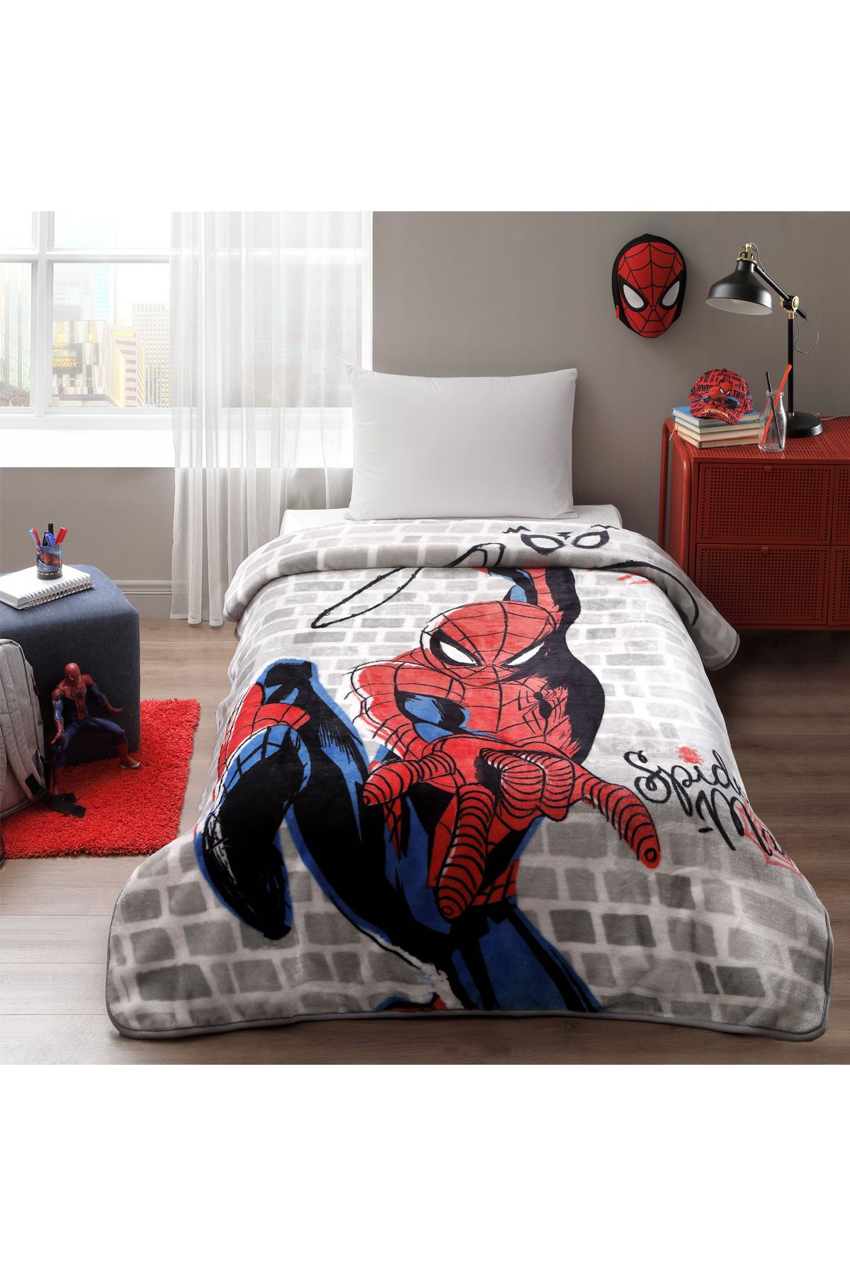 Özdilek Spiderman Super Hero Disney Lisanslı Tek Kişilik Çocuk Battaniyesi 160x220