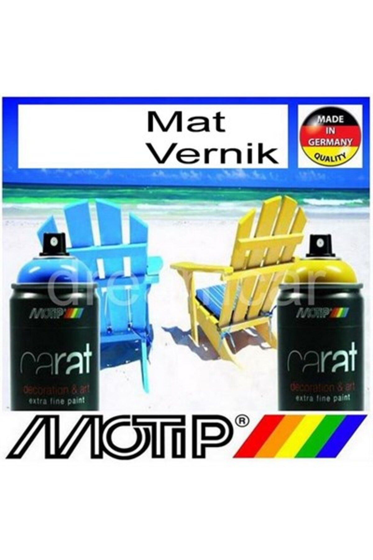 Motip Carat Mat Akrilik Vernik 400 Ml. Made In Germany