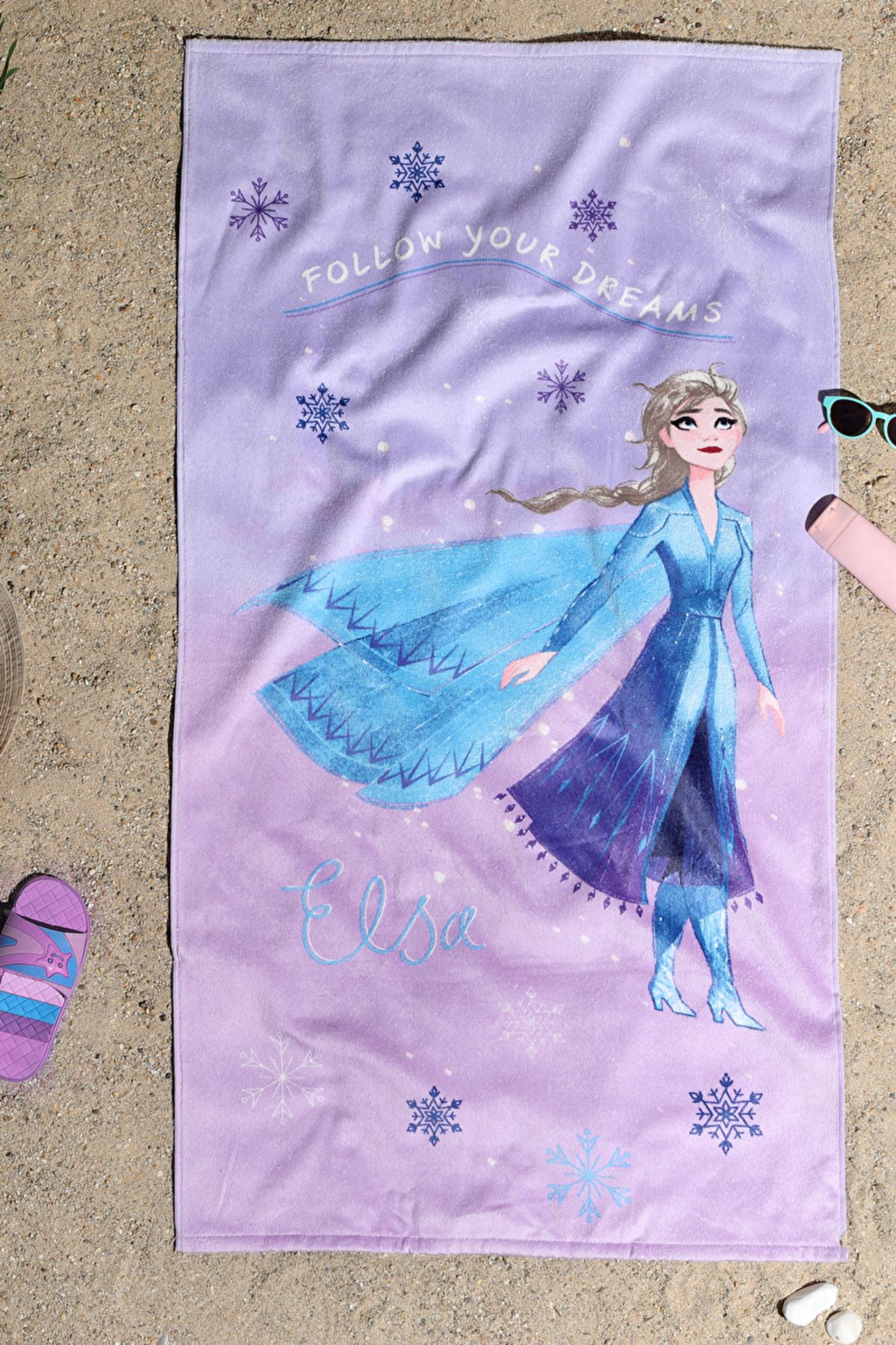 Özdilek Frozen Elsa Dreams Disney Lisanslı Kadife Plaj Havlusu 70x130 Cm