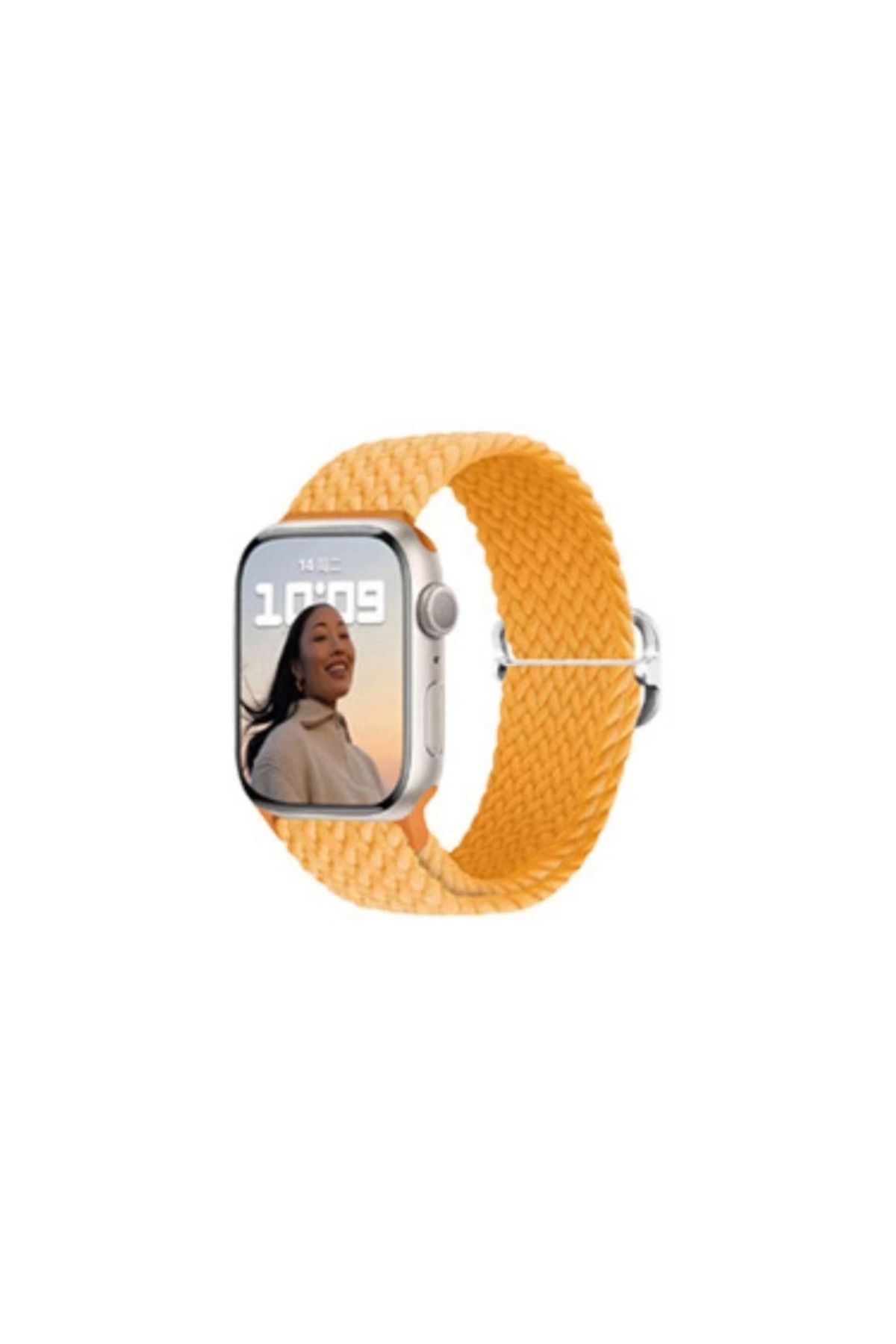 Lisinya Apple Watch 40mm Star Kordon - Ürün Rengi : Turuncu-Sarı - Lisinya