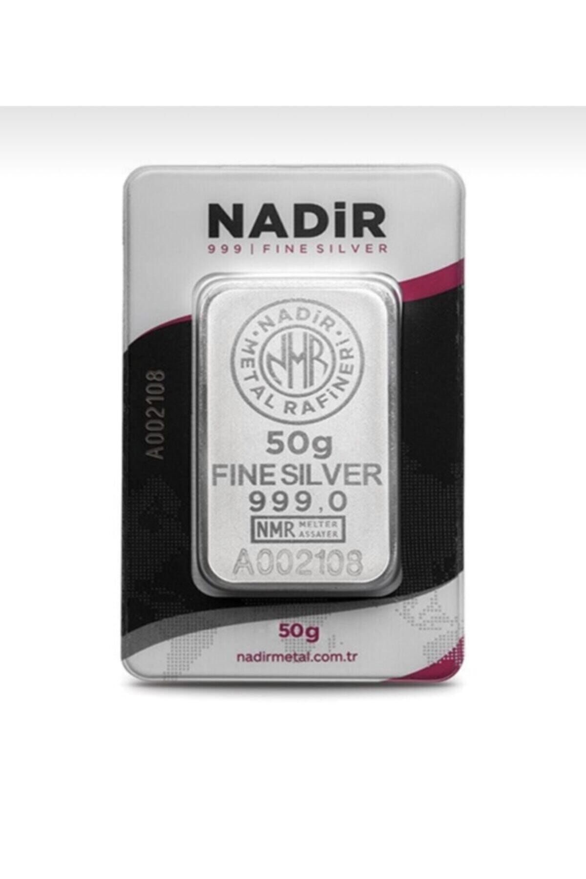 Nadir Gold 50 gram Külçe Gümüş 999 Ayar Kar Sarraf