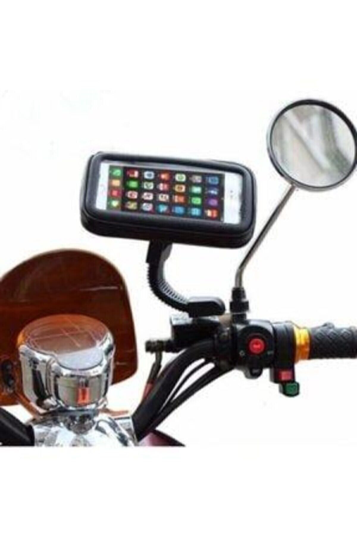 POPÜLER CEP Telefon Tutacağı Motorsiklet 5-6.0 Inc Uyumlu Su Geçirmez Aynaya Montaj Hd2959