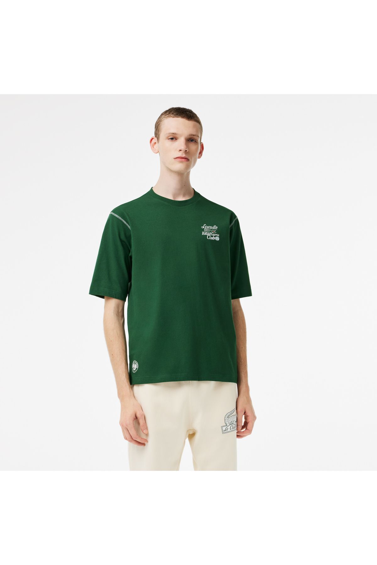 Lacoste Roland Garros Erkek Yeşil T-shirt