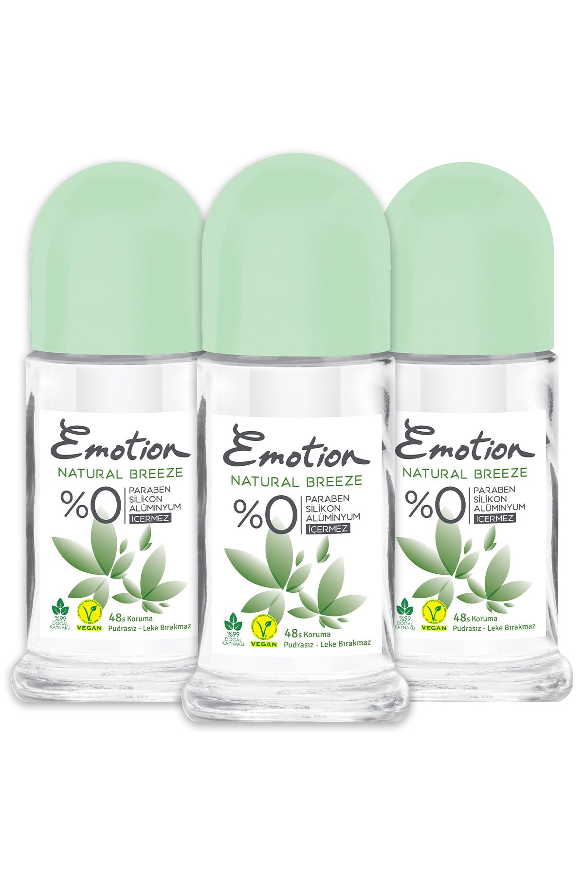 Emotion Natural Breeze Roll On 3x50ml