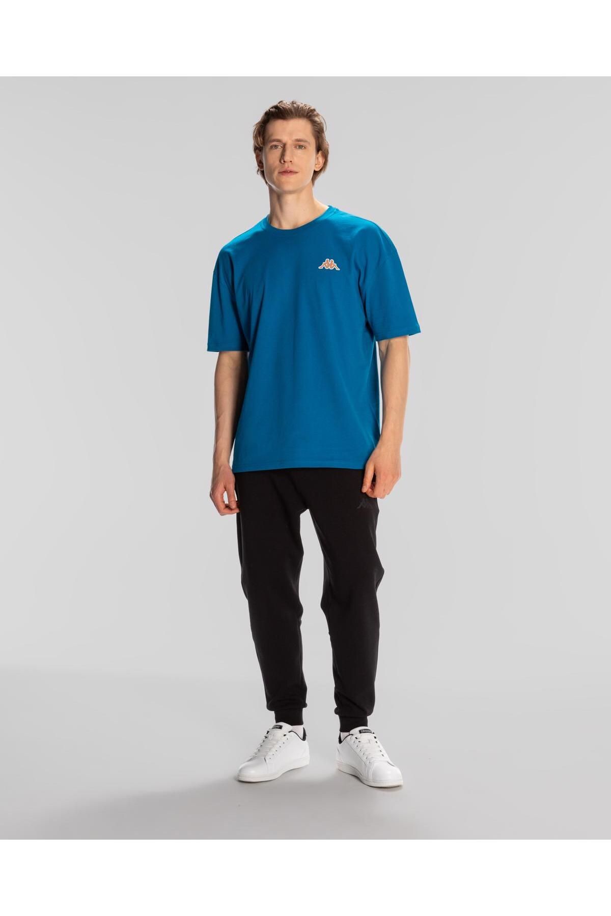 Kappa Sport Floyd Tshirt Erkek Mavi Regular Fit Tişört