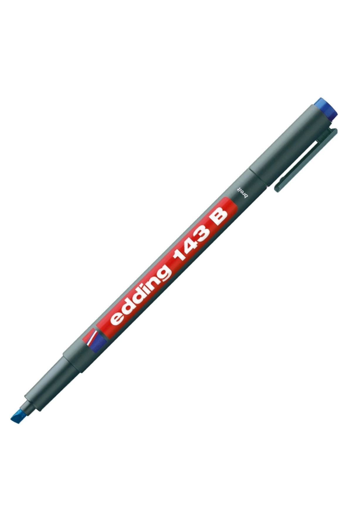 Edding Asetat Kalemi E-143b Kesik Uç Kırmızı