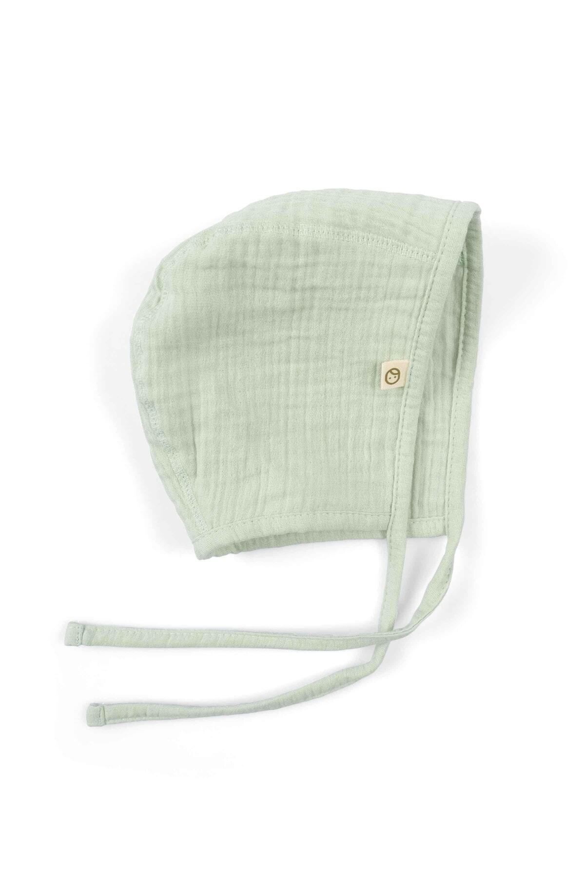 Little Gusto Müslin İngiliz Bebek Şapka Yeşil Organik Pamuk