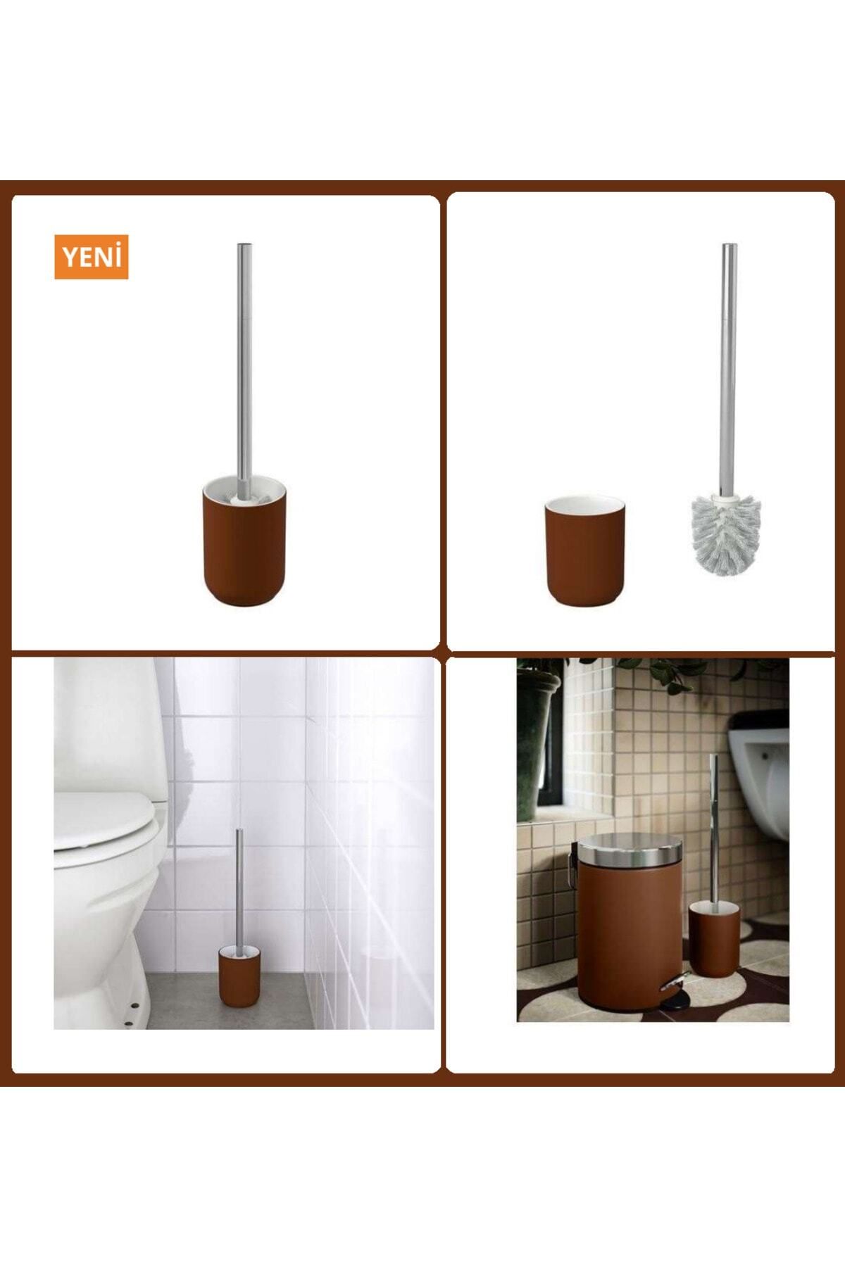 IKEA Ekoln Tuvalet Fırçası Kahverengi