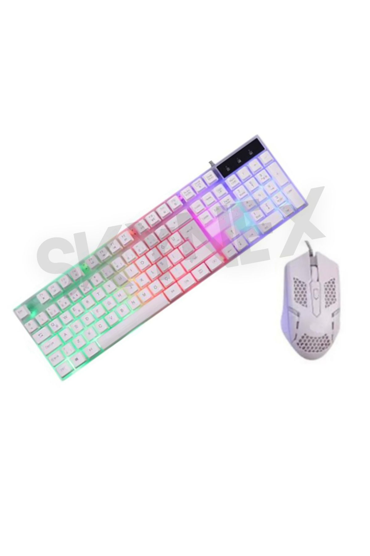 SKYNEX Oyuncu Rgb Işıklı Kablolu Q Klavye mouse set