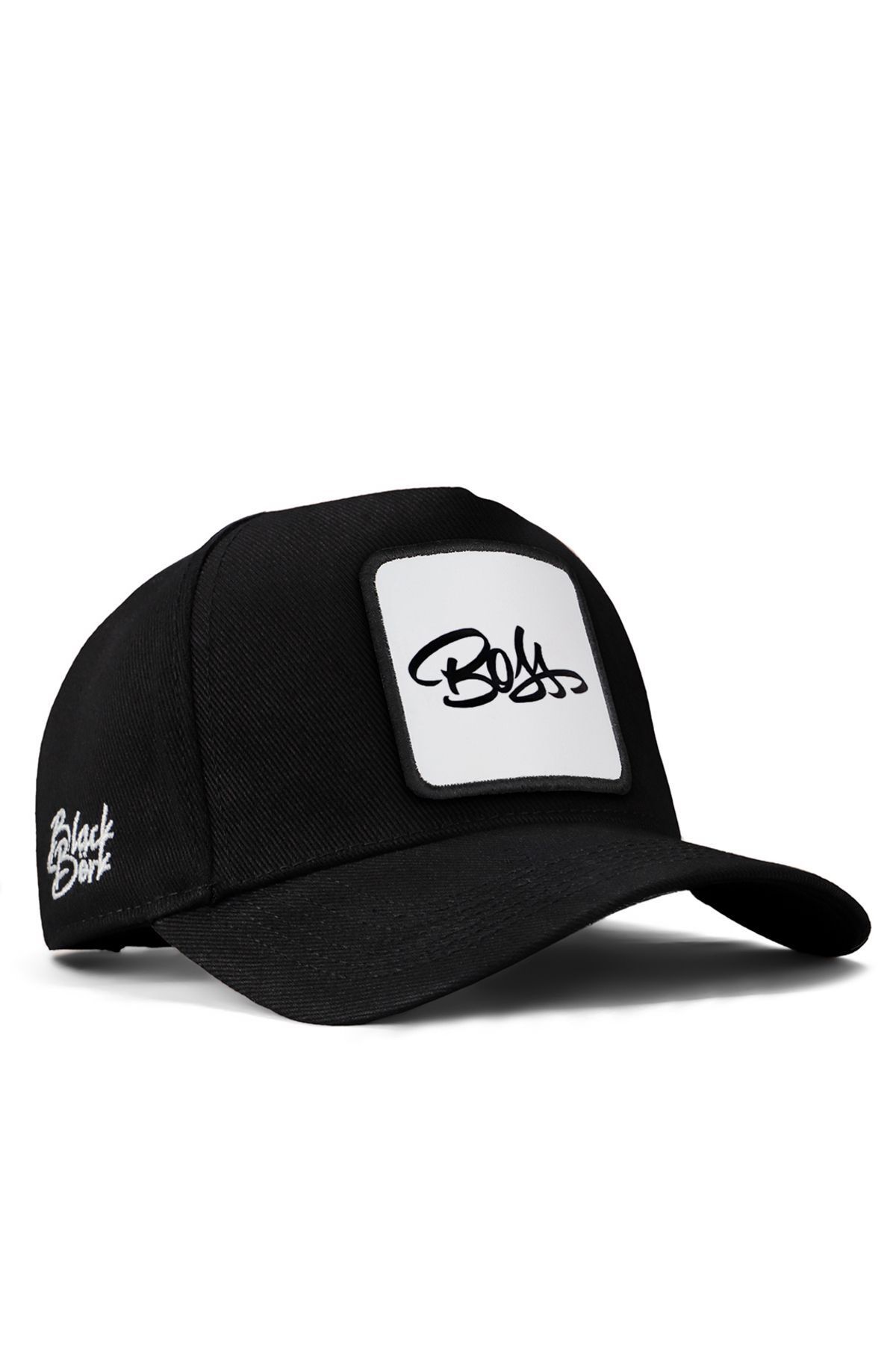 BlackBörk V1 Baseball Boss - 1bs Kod Logolu Unisex Siyah Şapka (CAP)
