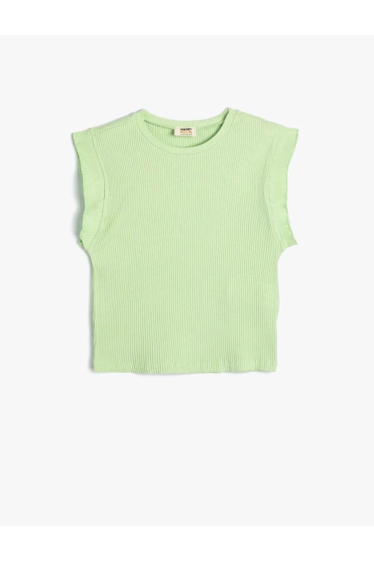 Koton Kız Çocuk T-shirt 4skg10137ak Yeşil