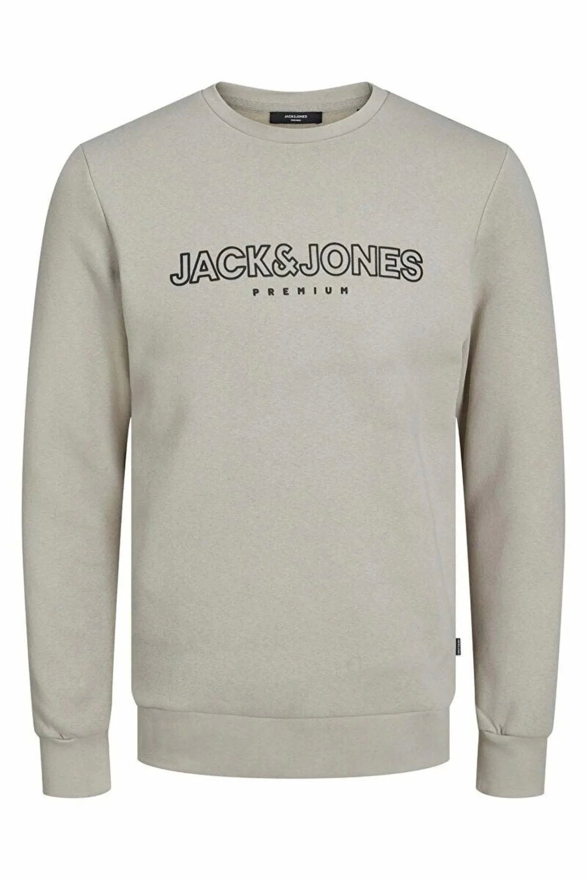 Jack & Jones Jack&jones 12245593 0 Yaka Erkek Sweat - Toprak
