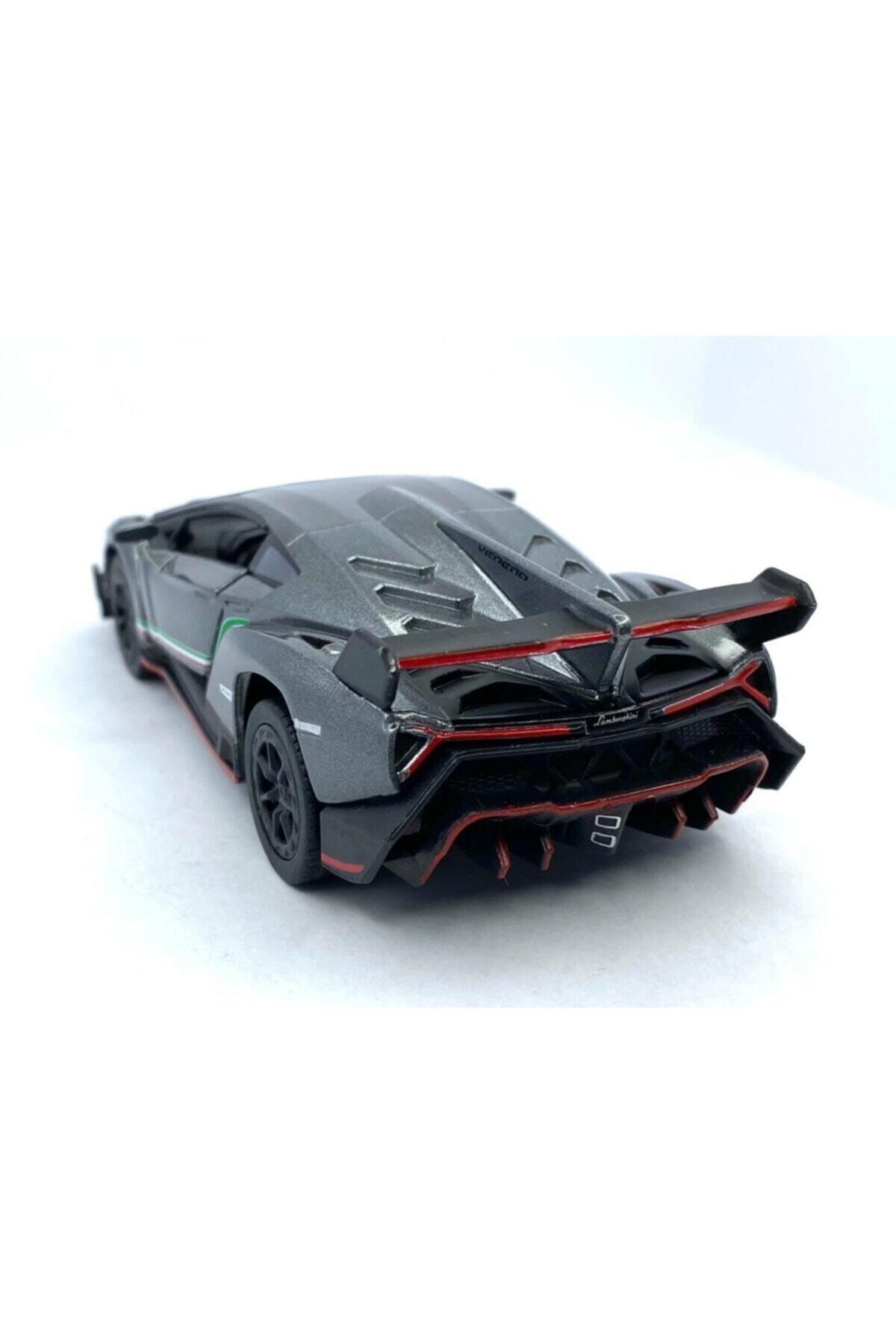 Kinsmart Lamborghini Veneno Çek Bırak 5inch. Lisanslı Model Araba, Oyuncak Araba 1:36