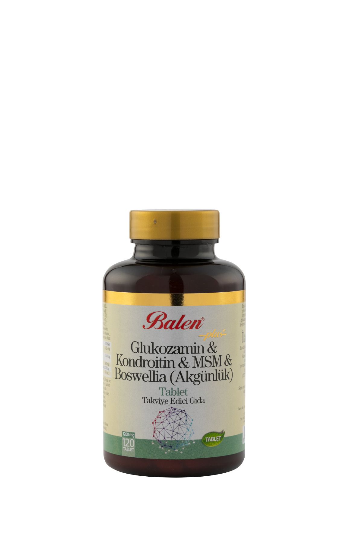 Balen Glukozamin Kondroitin Msm Boswelia Tablet 1200 Mg* 120 Tablet
