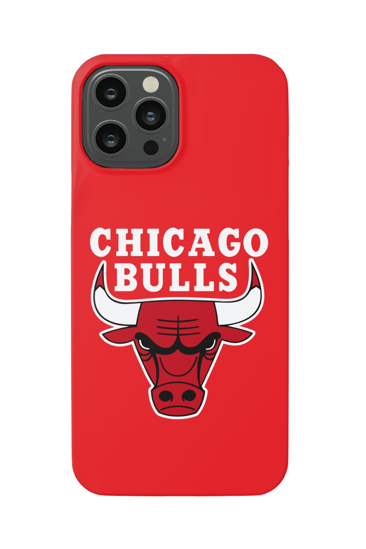 izzytech İphone 12 Pro Max Telefon Kılıfı Ile Uyumlu Chicago Bulls Tasarımlı Darbeye Dayanıklı
