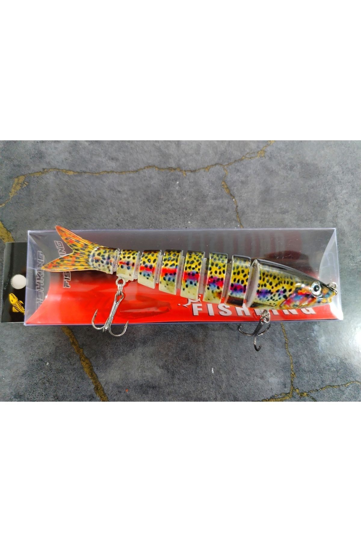 Fish FishKing 13 cm 20 gram 6 Eklemli 3d Görünümlü Rapala Sahte Balık Suni Yem Turna Sudak Levrek sahtesi