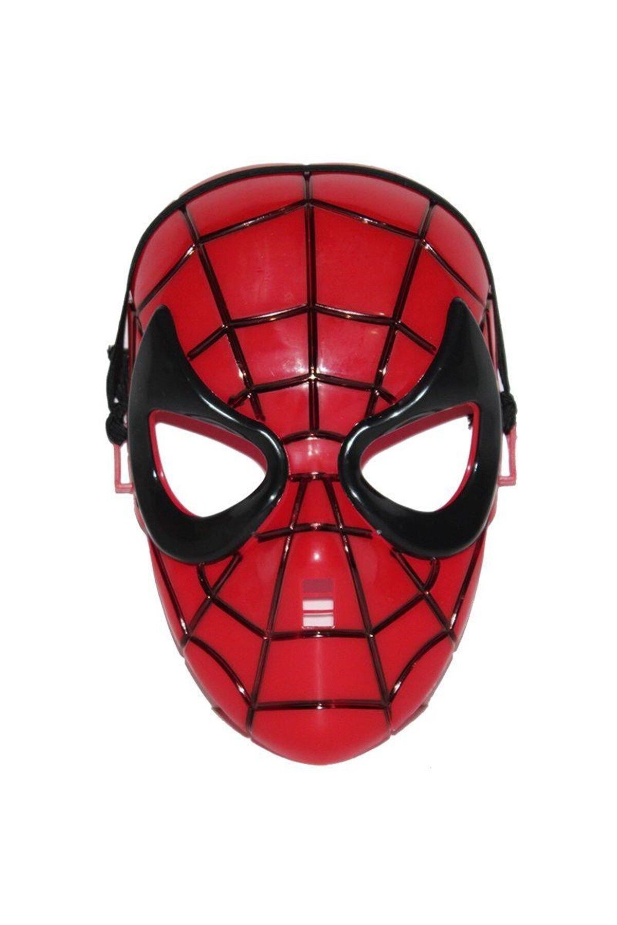Tinky Winky Spiderman Örümcek Adam Maske Kırmızı Siyah Maske