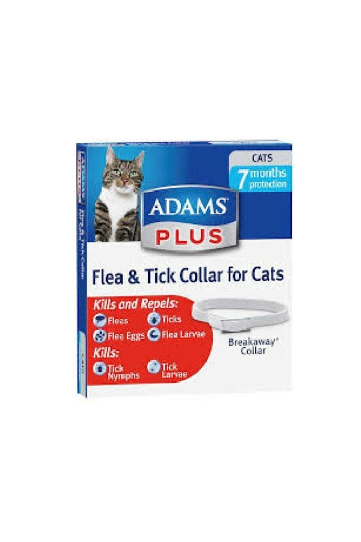 Adams Kedi Pire Tasması Sinek Bit Pire Kene Kedi Dış Parazit 7 Ay Suya Dayanıklı Cat Flea Tick Collar