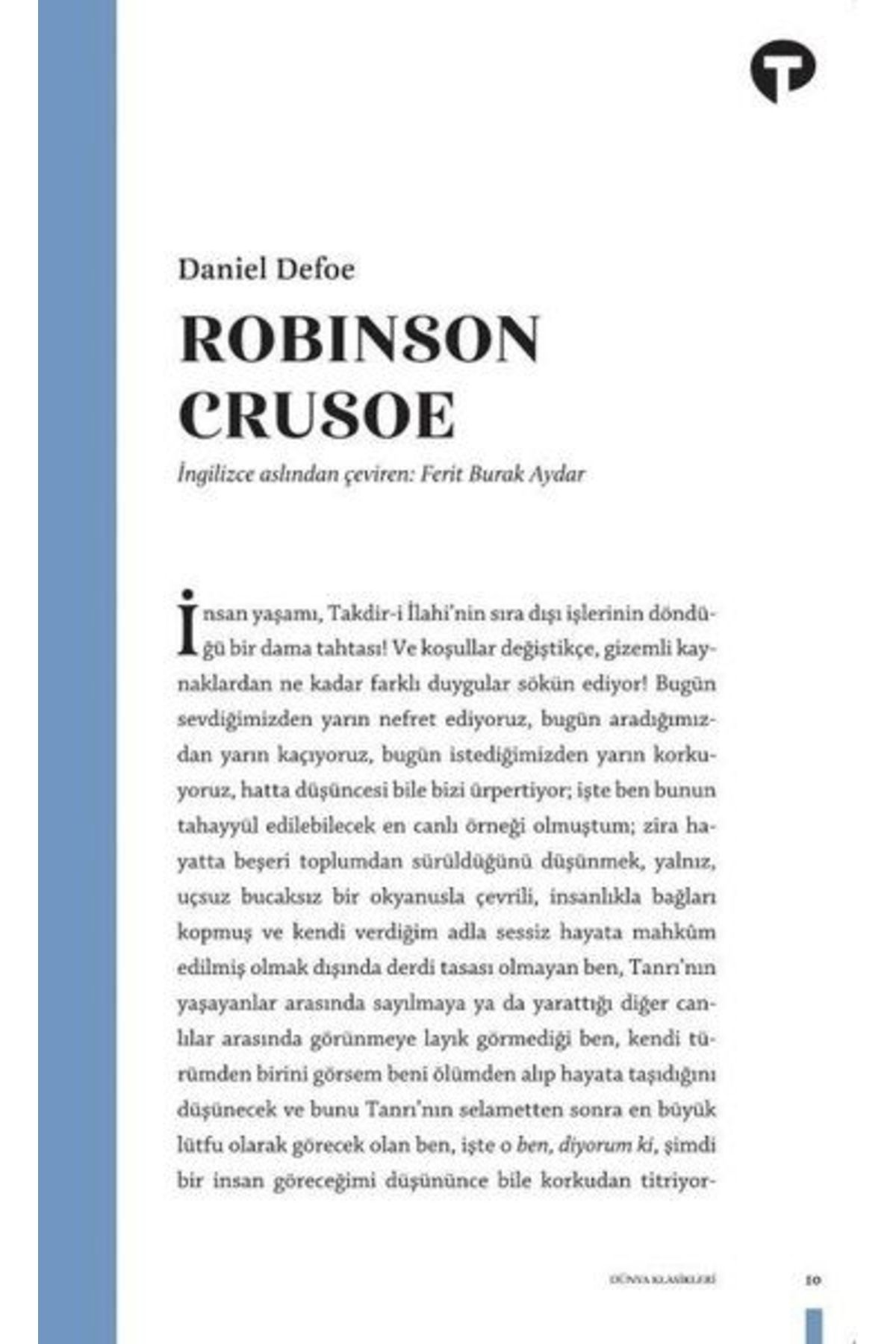 Turkuvaz Kitap Robinson Crusoe