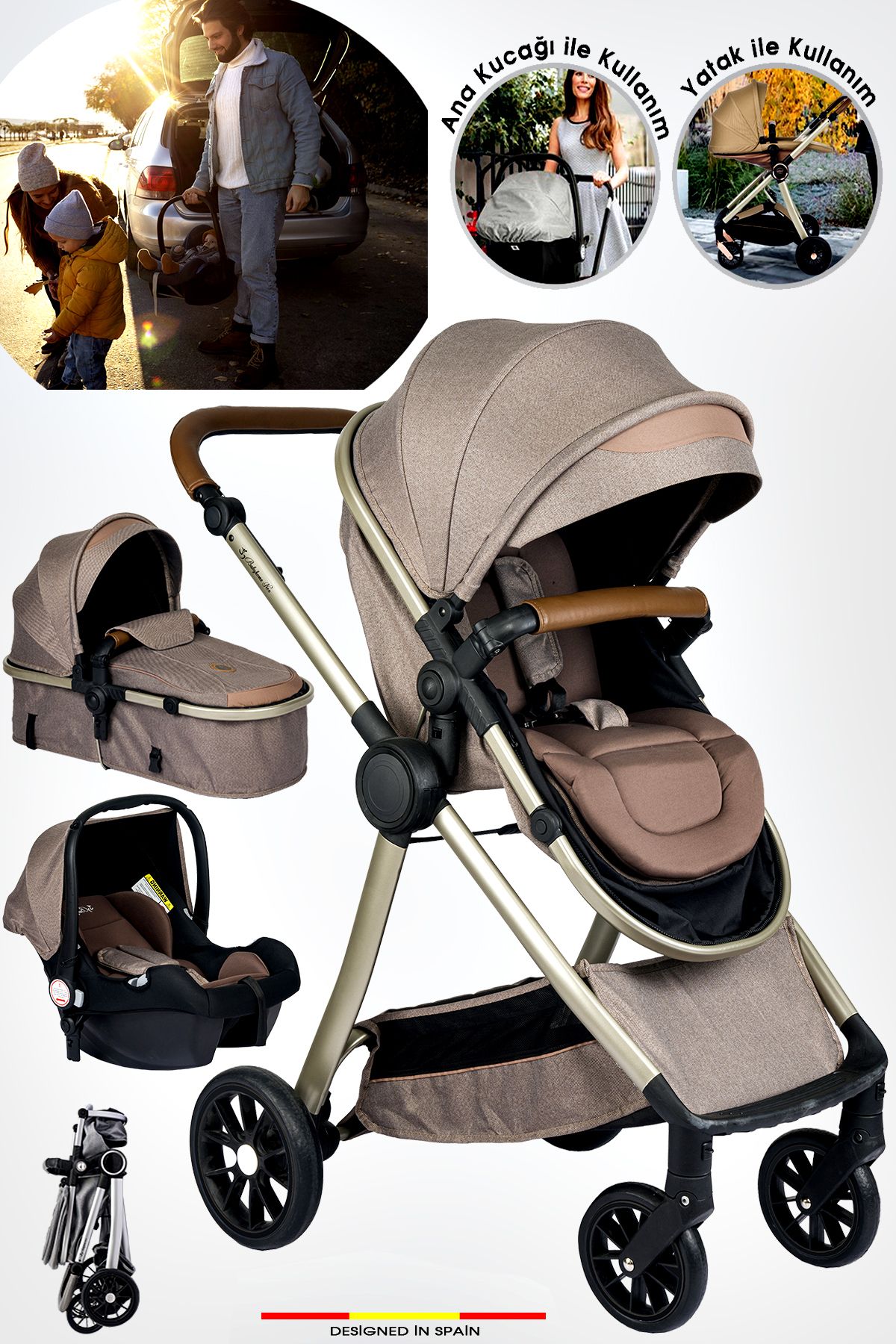 Baby Home 990 Neo 6 In 1 Seyahat Sistem Bebek Arabası