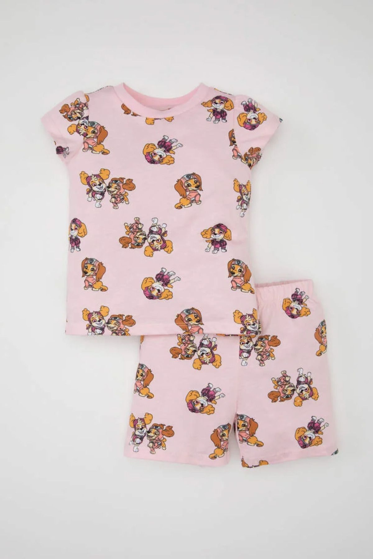 Defacto Kız Bebek Paw Patrol Kısa Kollu Penye Şortlu Pijama Takımı
