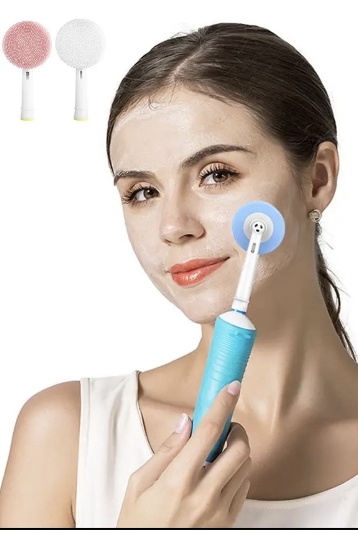 MAKYAJ BE Oral-B şarjlı ve pilli diş fırçaları için yüz-makyaj temizleme ve masaj aparatı