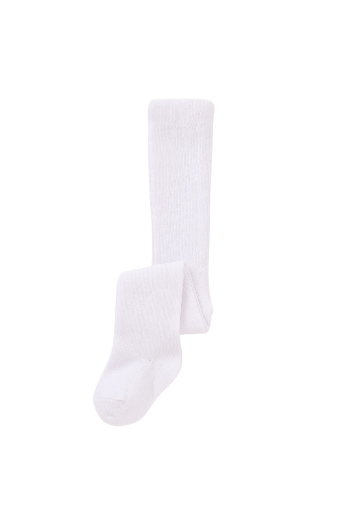 Bibaby Biorganic Klasik Düz Beyaz Külotlu Çorap 68442 Beyaz