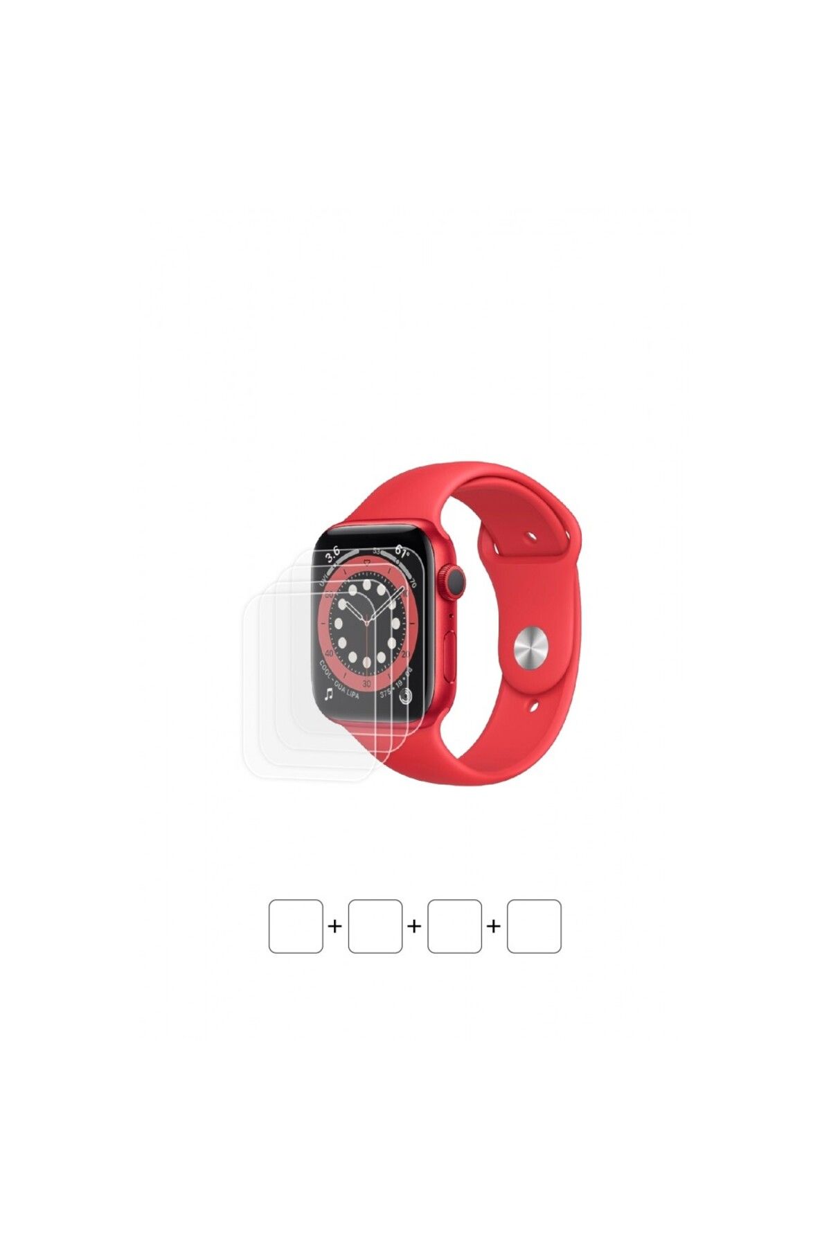Wrapsol Apple Watch Series 6 44 mm Akıllı Saat Ekran Koruyucu Poliüretan Film