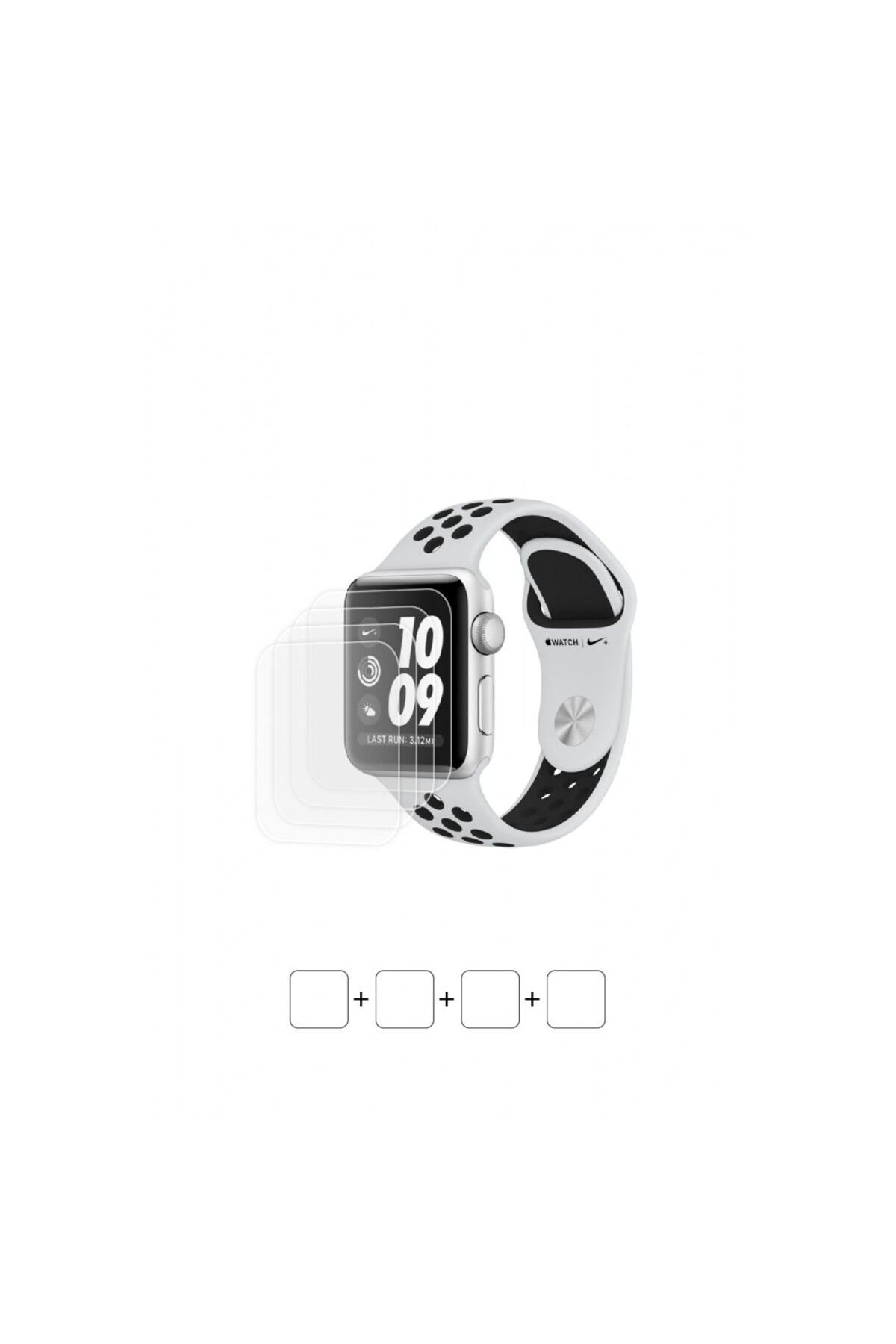 Wrapsol Watch Nike Plus Series 3 Gps 38 mm uyumlu Akıllı Saat Ekran Koruyucu Poliüretan Film