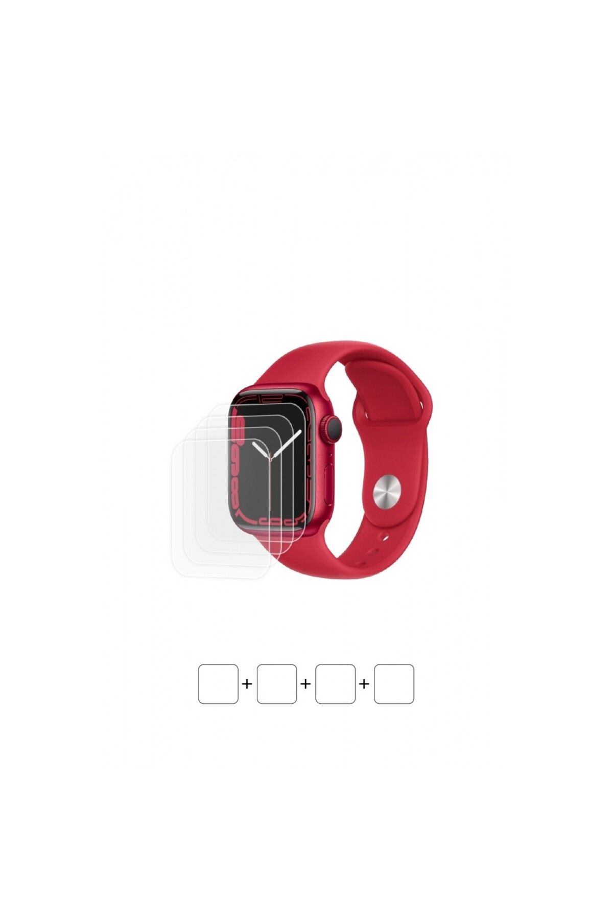 Wrapsol Apple Watch Series 7 41 mm Akıllı Saat Ekran Koruyucu Poliüretan Film