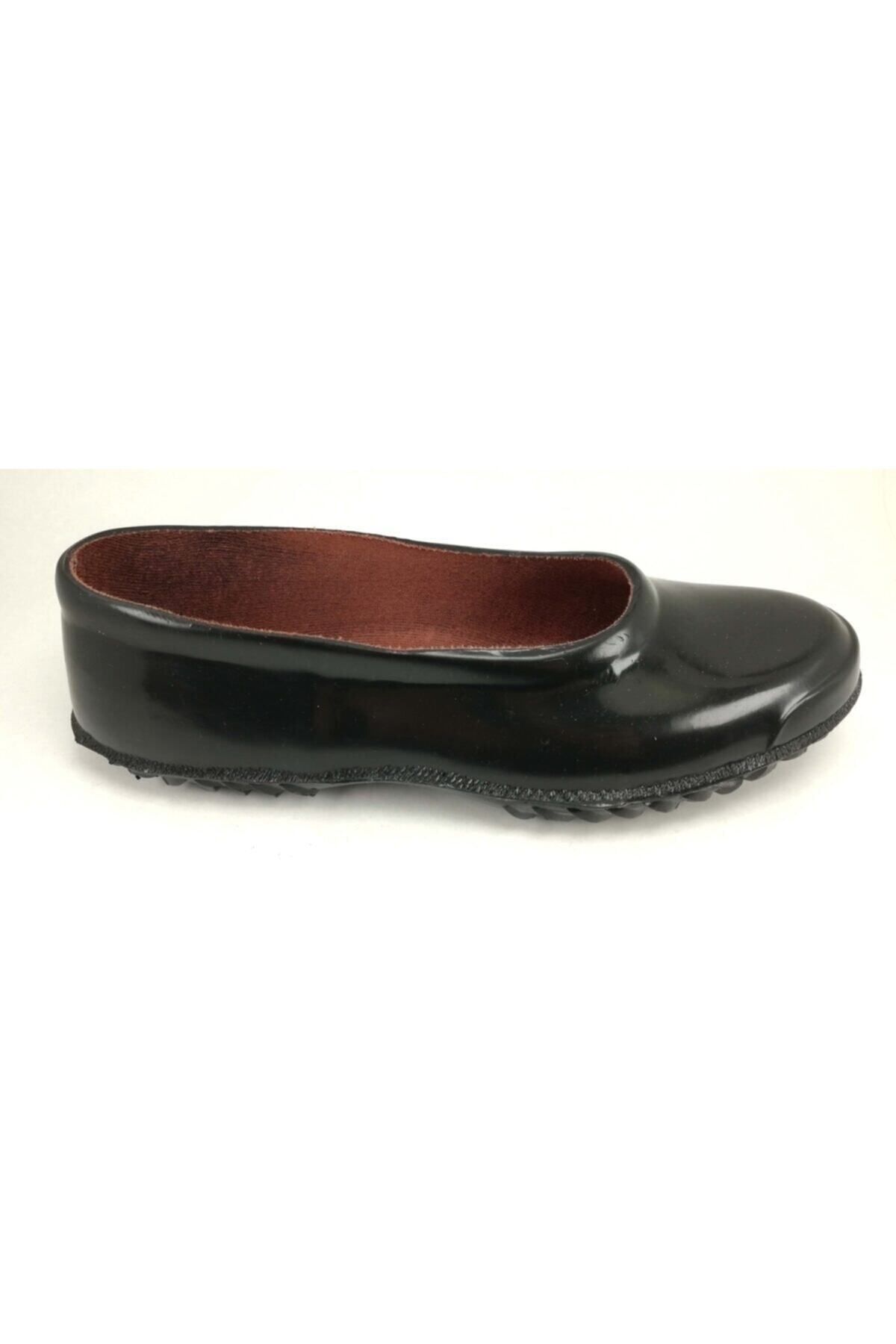 Emek Unisex Siyah Plastik Astarlı Mest Lastik Ayakkabı