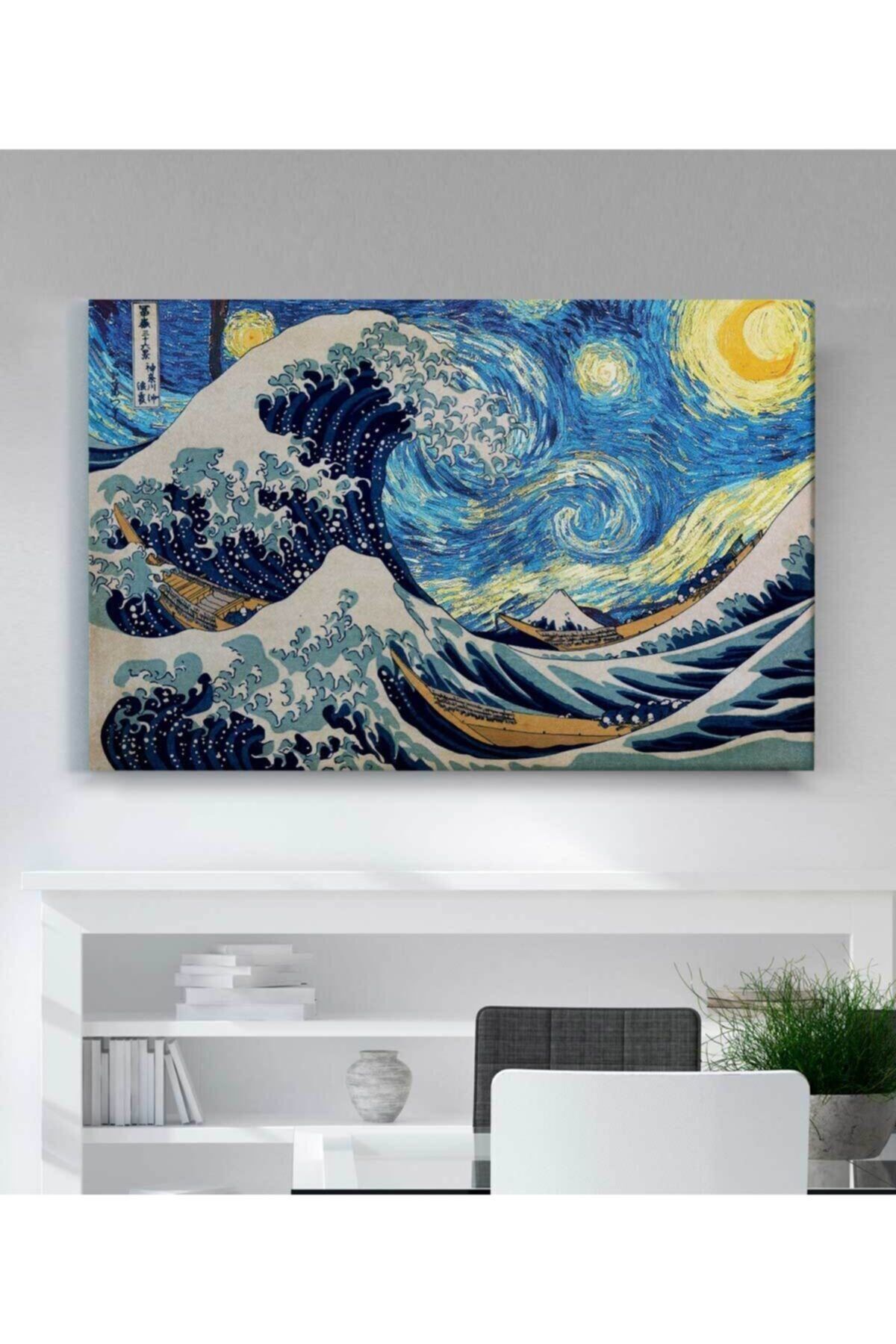 Genel Markalar Van Gogh Yıldızlı Gece Özel Elmas Mozaik Kanvas Tablo