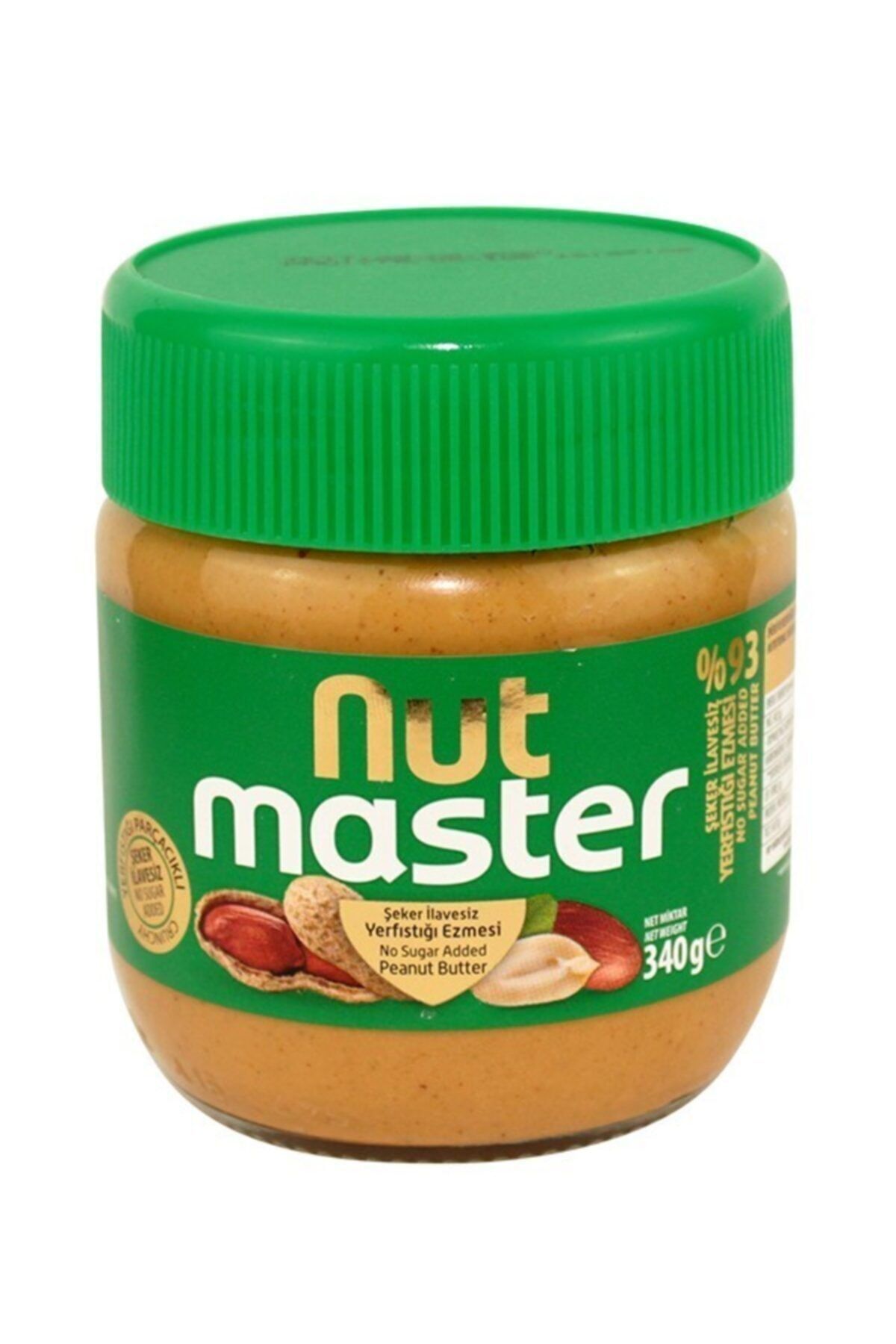 Nut Master Şeker Ilavesiz Yer Fıstığı Ezmesi %93 340 Gr